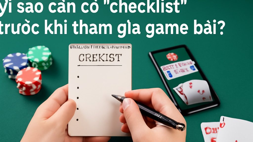 Vì sao cần có “checklist” trước khi tham gia game bài? Minh họa: Vì sao cần có “checklist” trước khi tham gia game bài?